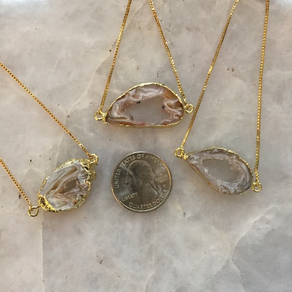 ❗️LAST❗️Gold Raw Geode Slice Bracelet - Picture 7 of 7